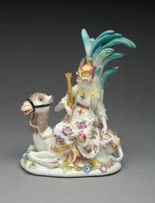 Allegorical Figure Representing Asia, Meissen, 1746. Creator: Meissen Porcelain