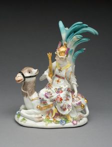 Allegorical Figure Representing Asia, Meissen, 1746. Creator: Meissen Porcelain