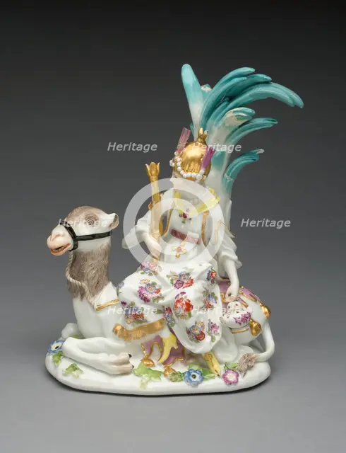 Allegorical Figure Representing Asia, Meissen, 1746. Creator: Meissen Porcelain.