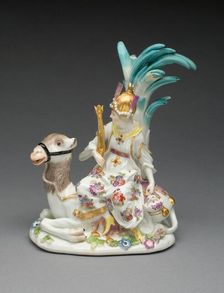 Allegorical Figure Representing Asia, Meissen, 1746. Creator: Meissen Porcelain