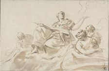 Allegorical Figures, n.d. Creator: Paolo Pagani