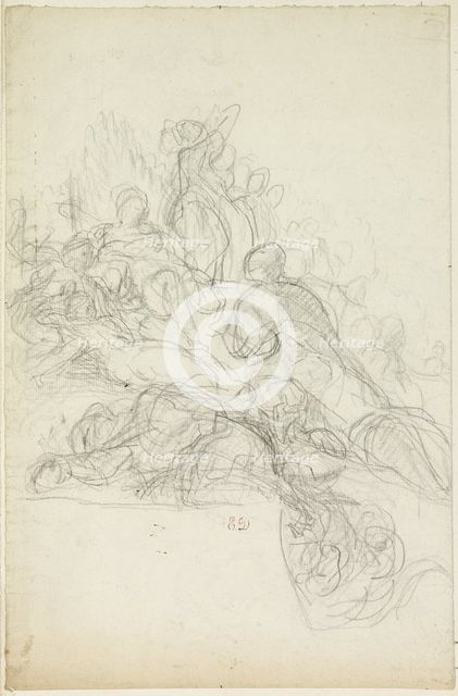 Allegorical or Mythological Scene, n.d. Creator: Eugene Delacroix.