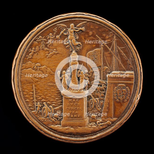 Allegorical Monument to the Liberation of Messina [reverse], 1678. Creator: Giovanni Martino Hamerani.