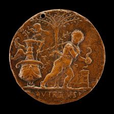 Allegorical Scene [obverse], 16th century. Creator: Master I.S.A.