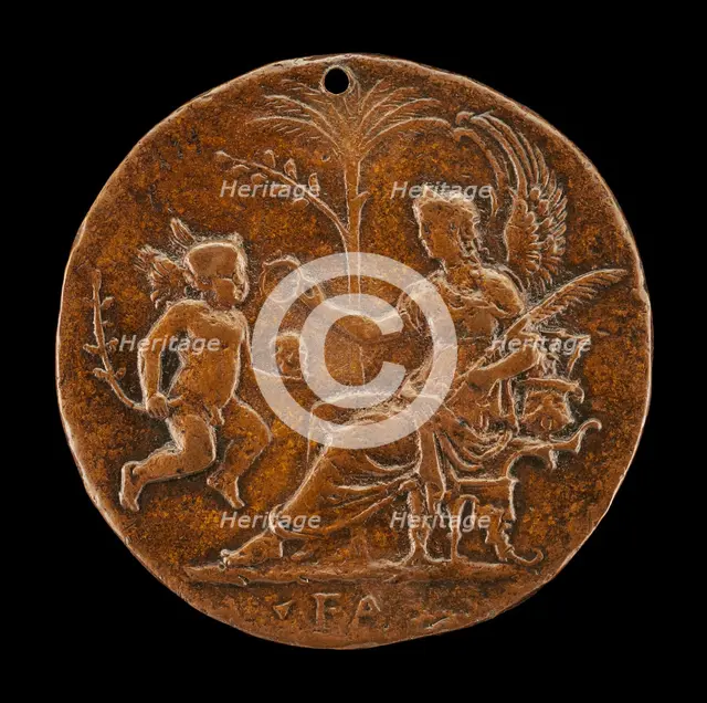 Allegorical Scene [reverse], 16th century. Creator: Master I.S.A..