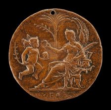 Allegorical Scene [reverse], 16th century. Creator: Master I.S.A.