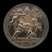Allegorical Scene [reverse], c. 1661. Creator: Jan Roettiers