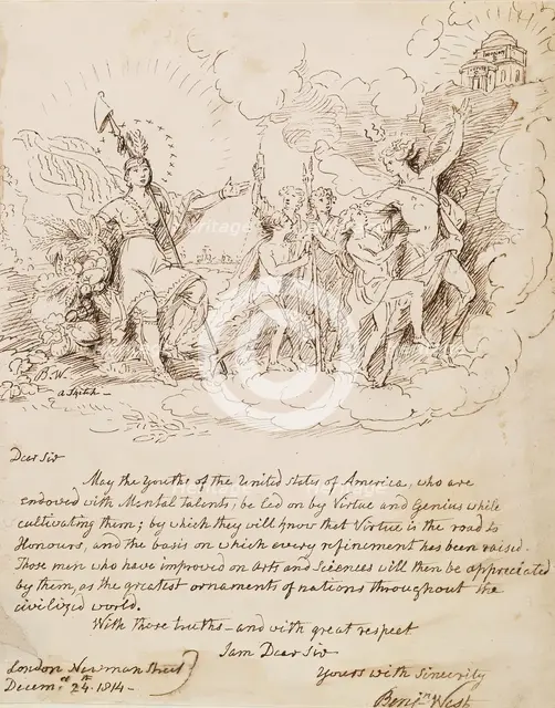 Allegorical Sketch, 1815. Creator: Benjamin West.