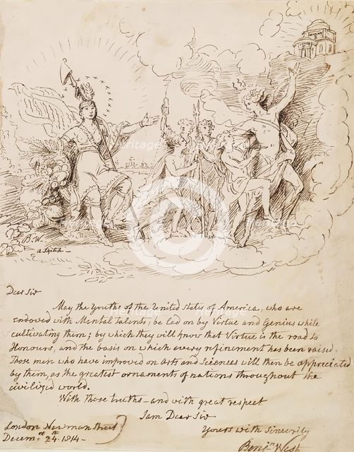 Allegorical Sketch, 1815. Creator: Benjamin West.