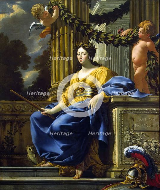 Allegorical Portrait of Anna of Austria as Minerva, 1646. Creator: Simon Vouet.