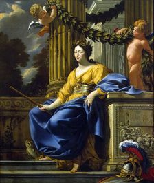 Allegorical Portrait of Anna of Austria as Minerva, 1646. Creator: Simon Vouet