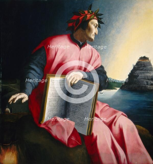 Allegorical Portrait of Dante, late 16th century. Creator: Unknown.