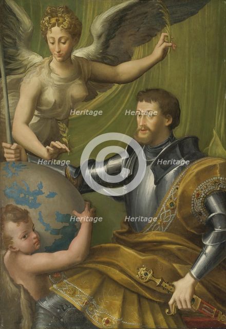 Allegorical portrait of Emperor Charles V (1500-1558), 1529-1530. Creator: Parmigianino (1503-1540).