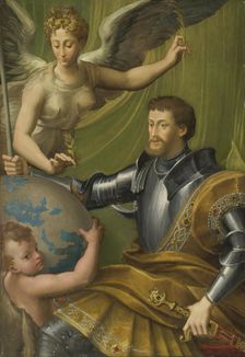 Allegorical portrait of Emperor Charles V (1500-1558), 1529-1530. Creator: Parmigianino (1503-1540)