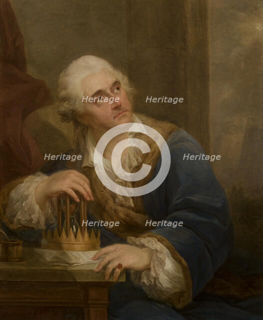 Allegorical Portrait of Stanislaw August Poniatowski with an Hourglass, after 1793. Creator: Marcello Bacciarelli.