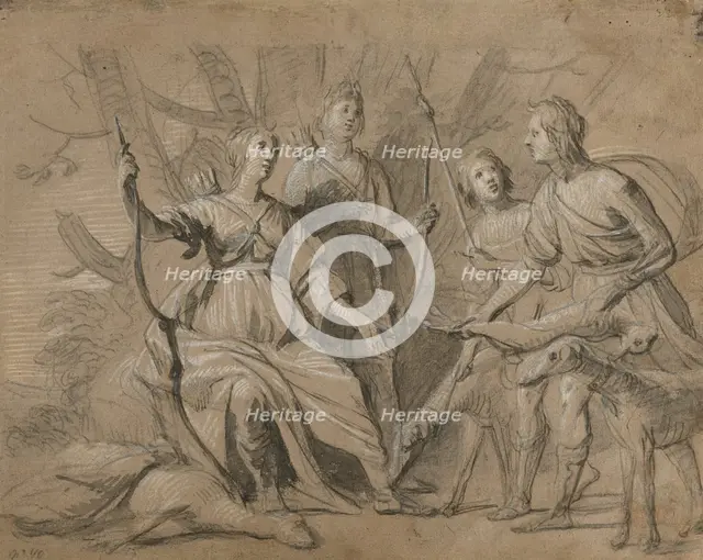 Allegorical Portrait of the Four Eldest Children of the King and Queen of Bohemia, about 1631. Creator: Gerrit van Honthorst.