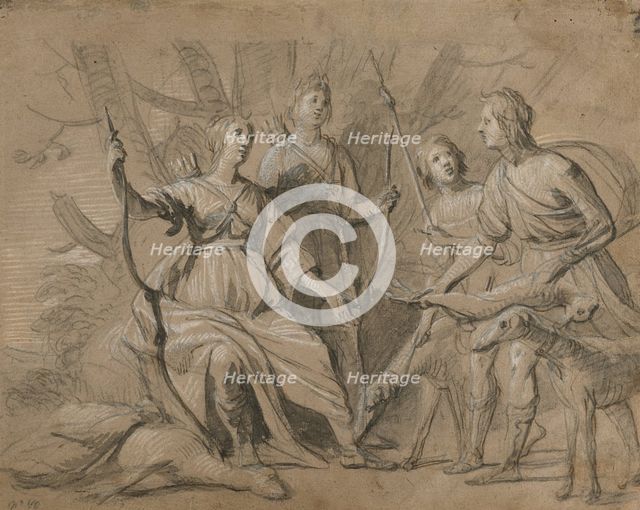 Allegorical Portrait of the Four Eldest Children of the King and Queen of Bohemia, about 1631. Creator: Gerrit van Honthorst.