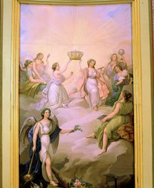 Allegorical painting of the ceiling decoration of the Throne Hall