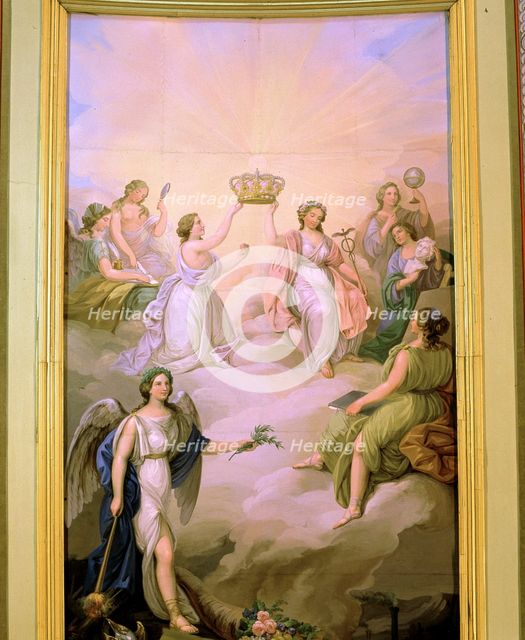 Allegorical painting of the ceiling decoration of the Throne Hall.