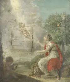 Allegorical Representation of the Birth of William Frederick, Prince of Orange-Nassau, later King Wi Creator: Anon