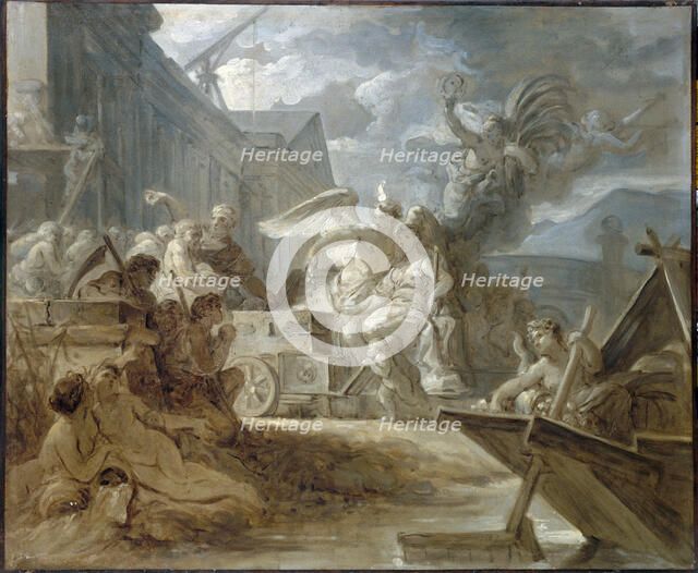 Allégorie de la ville de Paris, c1765. Creator: Gabriel François Doyen.