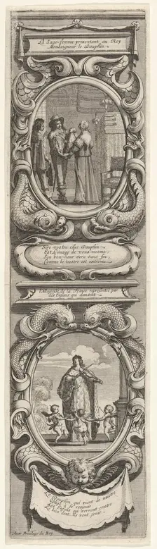 Allegories in Honor of the Birth of the Dauphin, ca. 1638. Creator: Abraham Bosse