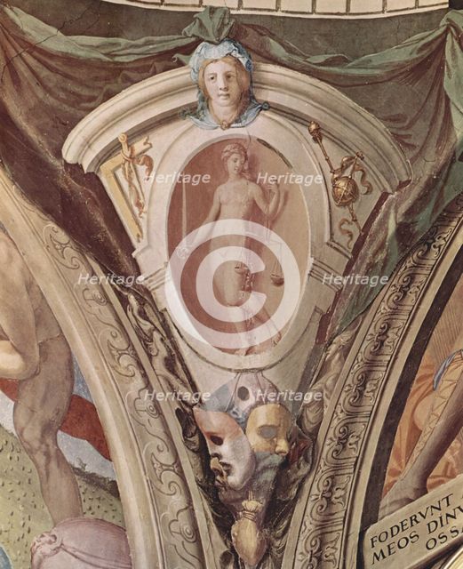 Allegories Of The Cardinal Virtues. Frescoes In The Chapel Of Eleonora Da Toledo. Artist: Bronzino, Agnolo (1503-1572)
