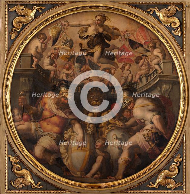 Allegories of the Quarters of Santo Spirito and Santa Croce, 1563-1565. Artist: Vasari, Giorgio (1511-1574)