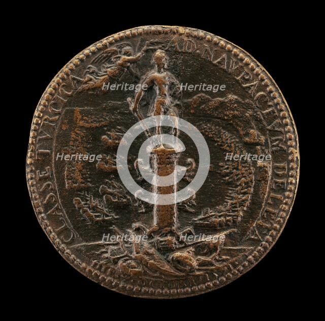 Allegory Celebrating Victory at Lepanto [reverse], 1571. Creator: Giovanni Vincenzo Melone.