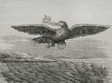 Allegory depicting the sale of Louisiana by Napoleon I to the United States,...(1851). Creator: Chamorro