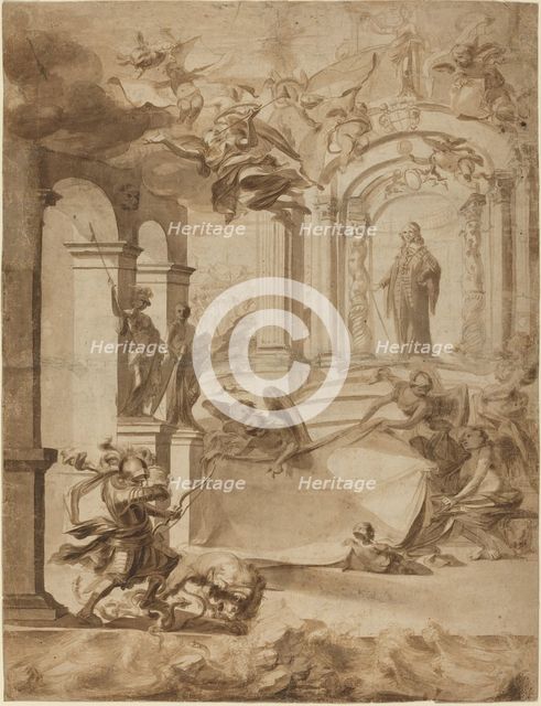 Allegory in Honor of a Gentleman, 3rd quarter of the 17th century. Creator: Unknown.