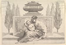 Allegory in Honor of Anne of Austria, ca. 1643. Creator: Claude Mellan