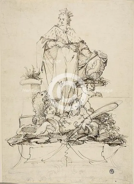 Allegory in Honor of Grand Duke Gian-Gastone de'Medici, n.d. Creator: Pietro Antonio Novelli.