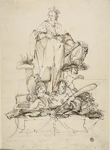 Allegory in Honor of Grand Duke Gian-Gastone de'Medici, n.d. Creator: Pietro Antonio Novelli