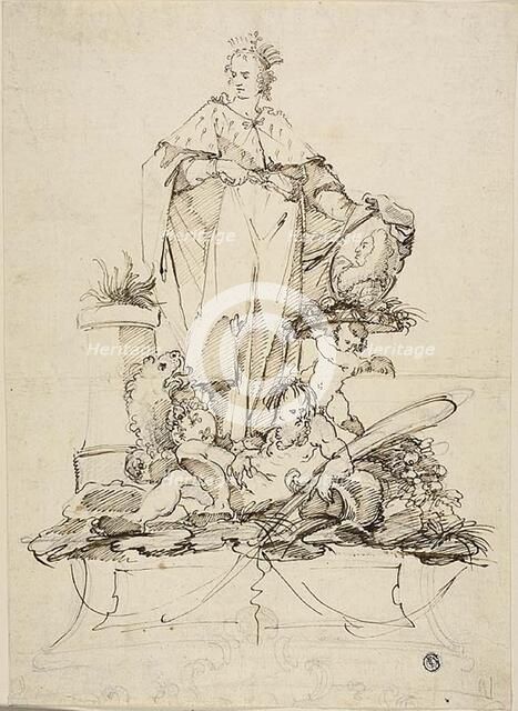 Allegory in Honor of Grand Duke Gian-Gastone de'Medici, n.d. Creator: Pietro Antonio Novelli.