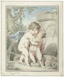 Allegory on love, 1775. Creator: Jacobus Buys