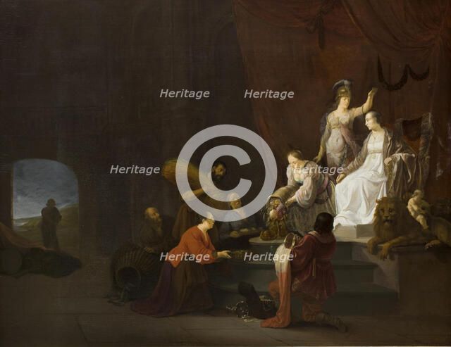 Allegory on Peace. Pax Being Crowned by Minerva, 1643. Creator: Willem de Poorter.