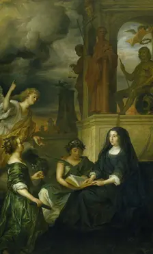 Allegory on the Memory of Frederik Hendrik (1584-1647), Prince of Orange, with the Portrait..., 1654 Creator: Govaert Flinck