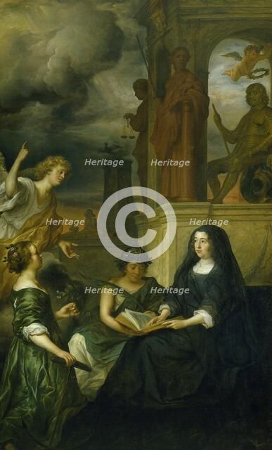Allegory on the Memory of Frederik Hendrik (1584-1647), Prince of Orange, with the Portrait..., 1654 Creator: Govaert Flinck.
