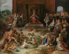 Allegory on the Abdication of Emperor Charles v in Brussels, c.1635-c.1640. Creator: Frans Francken II