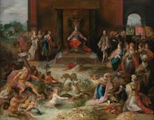 Allegory on the Abdication of Emperor Charles v in Brussels, c.1635-c.1640. Creator: Frans Francken II