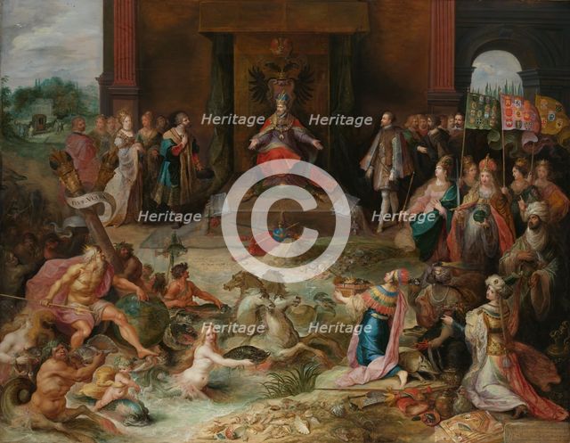 Allegory on the Abdication of Emperor Charles v in Brussels, c.1635-c.1640. Creator: Frans Francken II.