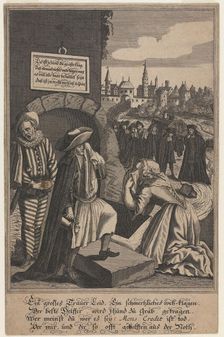 Allegory on the Death of Credit, Early 18th cen.. Artist: Anonymous