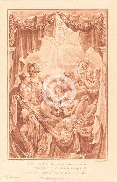 Allegory on the Death of the Dauphin, 1767. Creator: Gilles Demarteau.