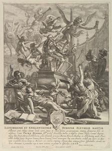 Allegory on the Death of the Earl of Arundel, ca. 1646. Creator: Wenceslaus Hollar