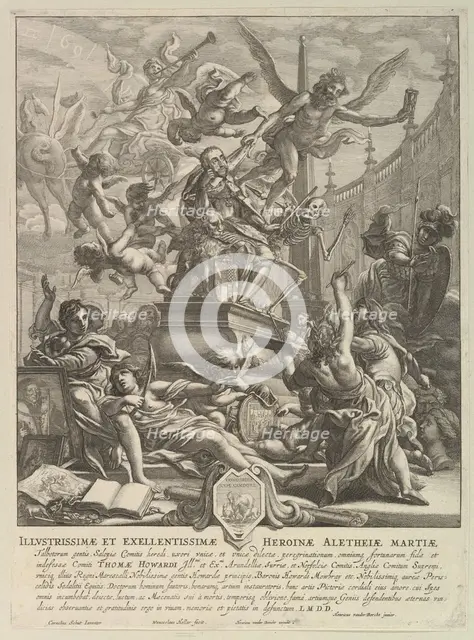 Allegory on the Death of the Earl of Arundel, ca. 1646. Creator: Wenceslaus Hollar.