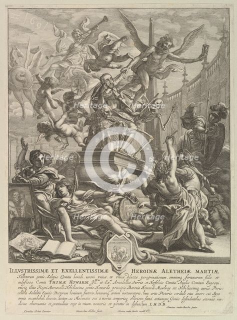 Allegory on the Death of the Earl of Arundel, ca. 1646. Creator: Wenceslaus Hollar.