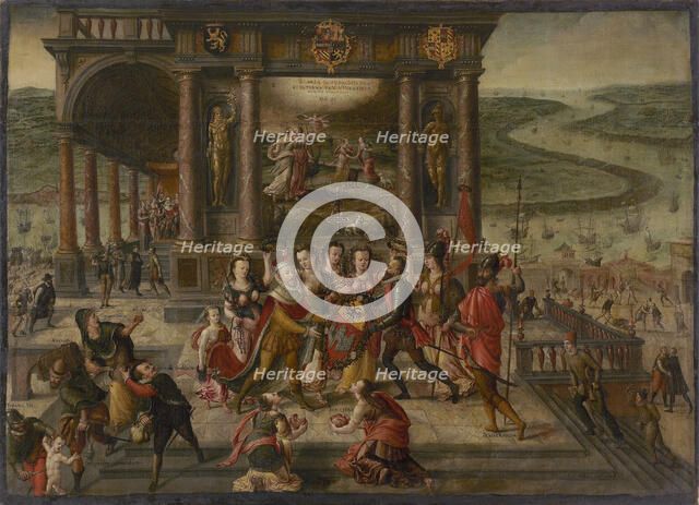 Allegory on the Fall of Antwerp on 17 August 1585, 1585-1586. Creator: Vredeman de Vries, Hans (Jan) (1526-1606).