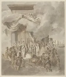 Allegory on the government of King William I, 1838, 1838. Creator: Anon