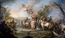 Allegory of Catherine the Great’s Victory over the Turks and Tatars, 1772. Artist: Torelli, Stefano (1712-1784)